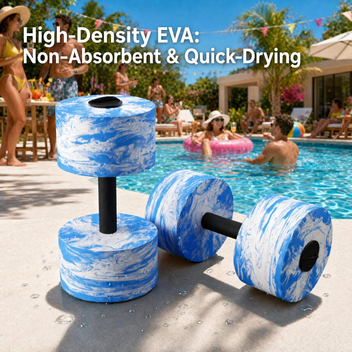 Hapbear Adjustable Aquatic Fitness Dumbbells And Barbell