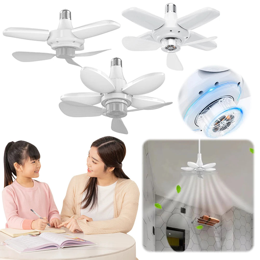 Sikiwind Modern Ceiling Fan With Led Light And Remote Control