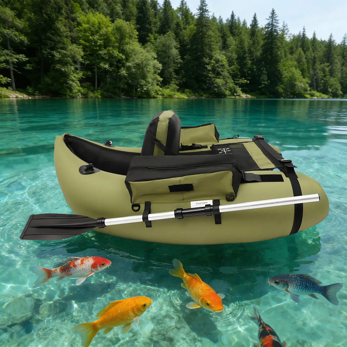Waterproof Inflatable Fishing Boat With Hand Air Pump