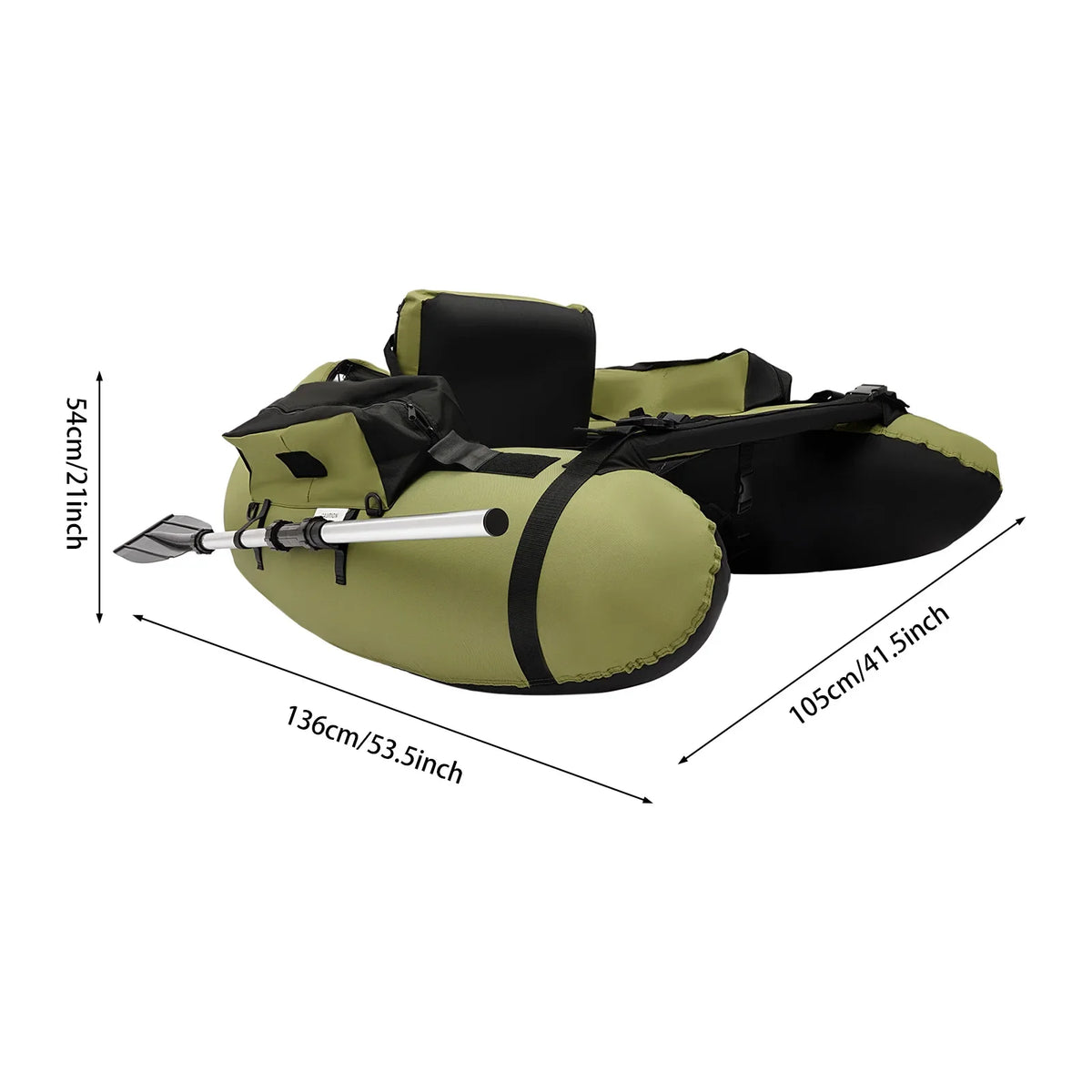 Waterproof Inflatable Fishing Boat With Hand Air Pump