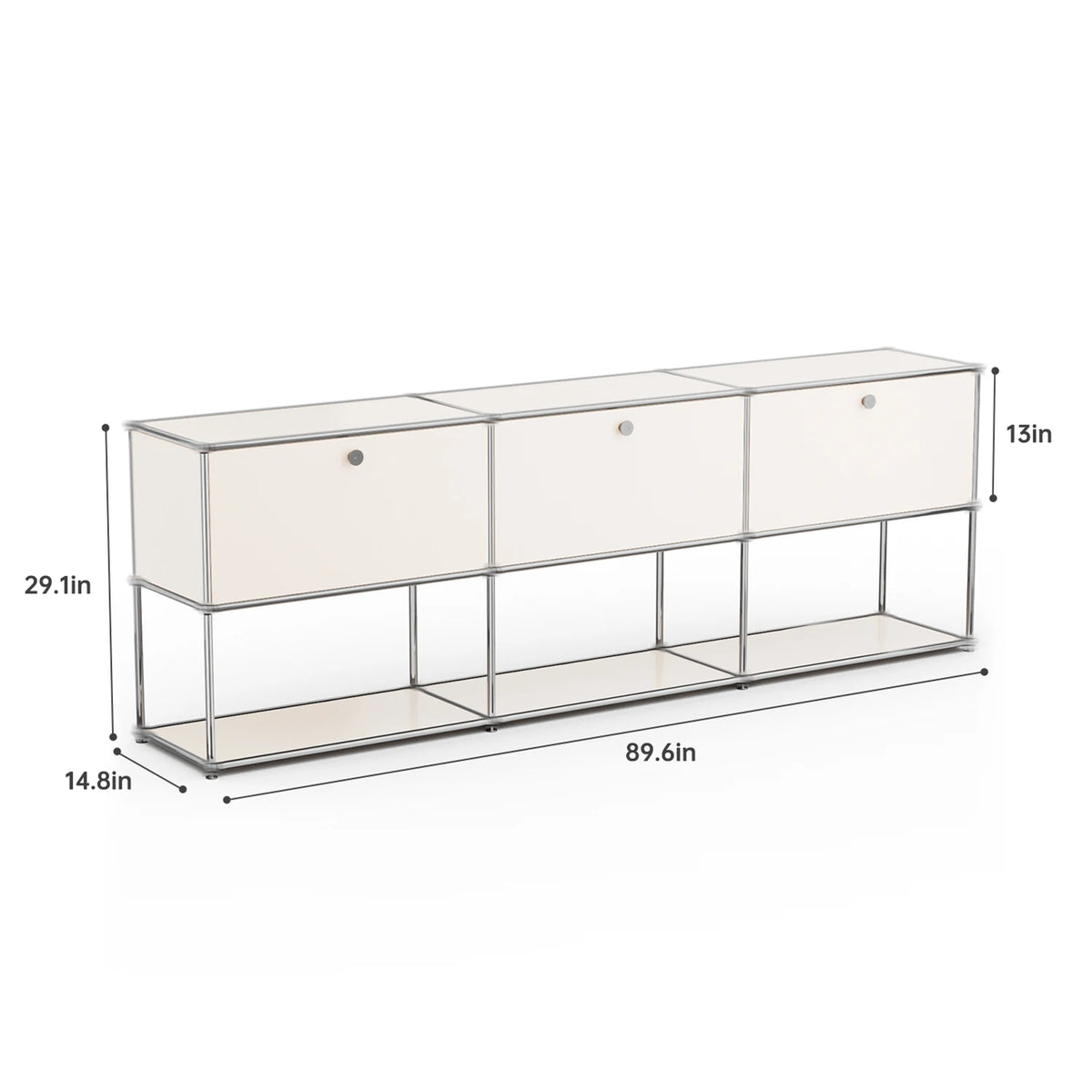 Modern Stainless Metal Storage Cabinet For Home Office Organization