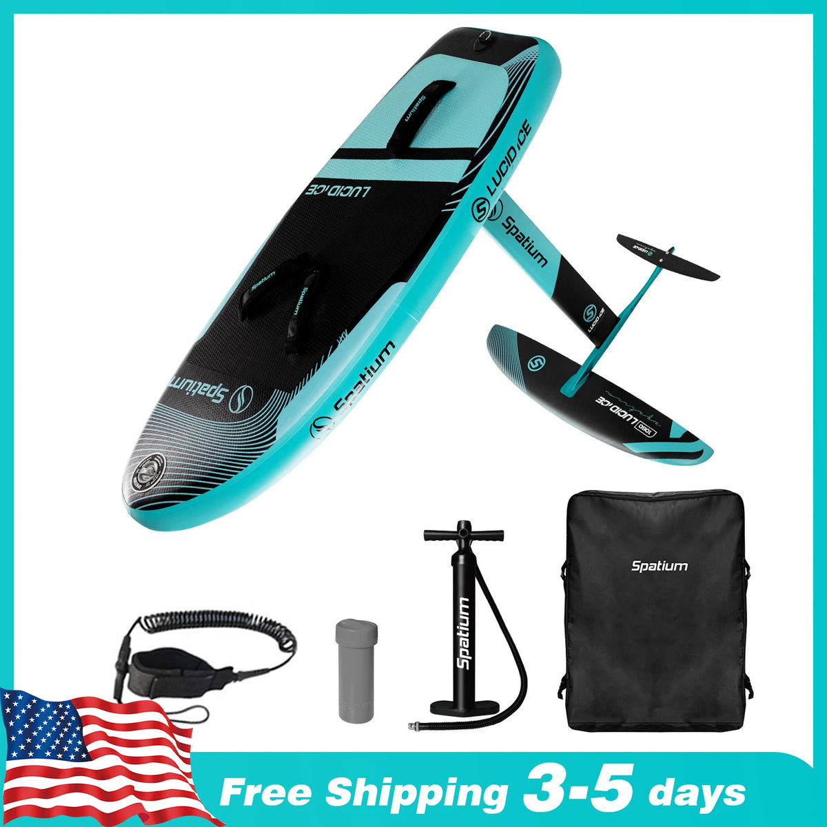Spatum Inflatable Hydrofoil Surfing SUP Board For Lucid Ice