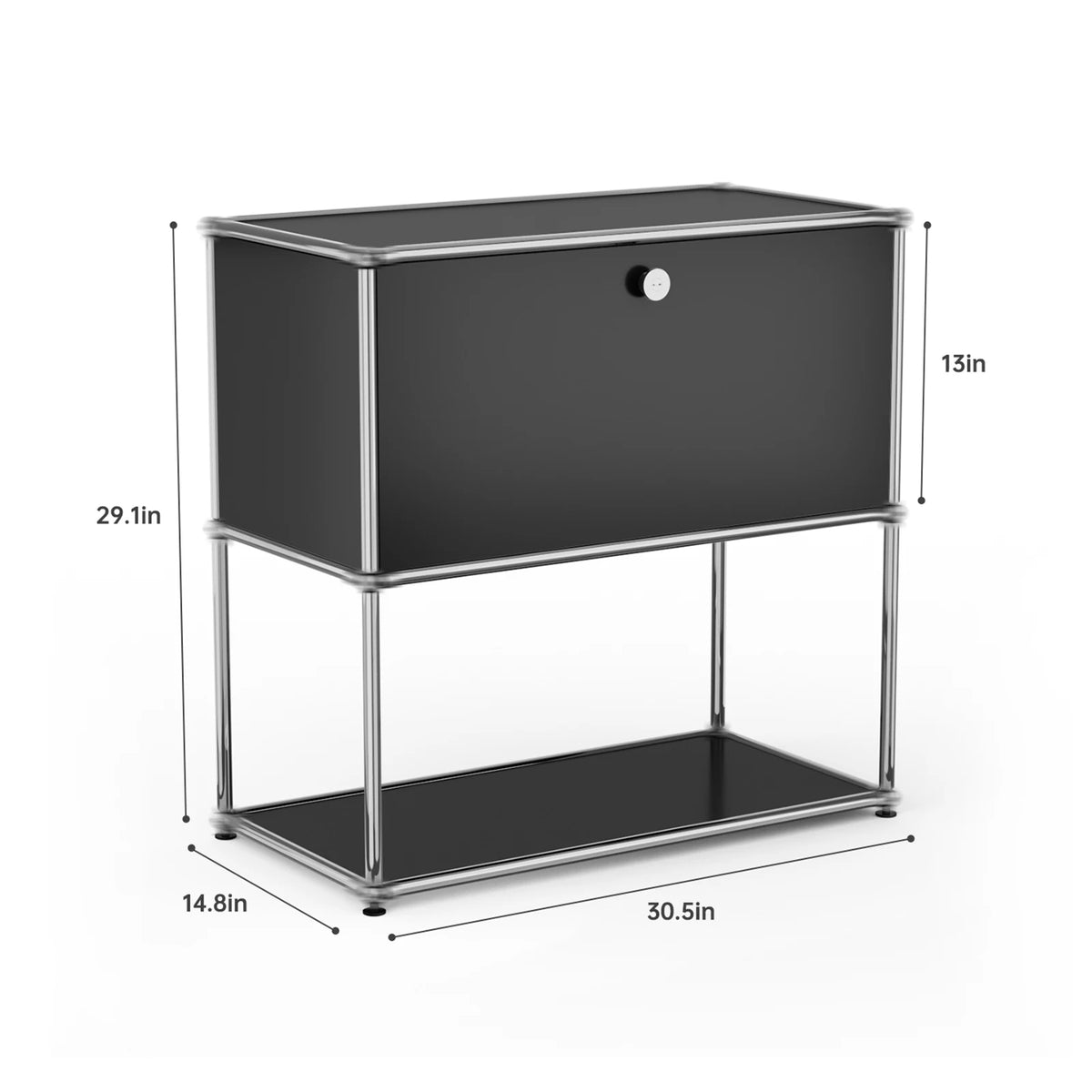 Modern Stainless Metal Storage Cabinet For Home Office Organization