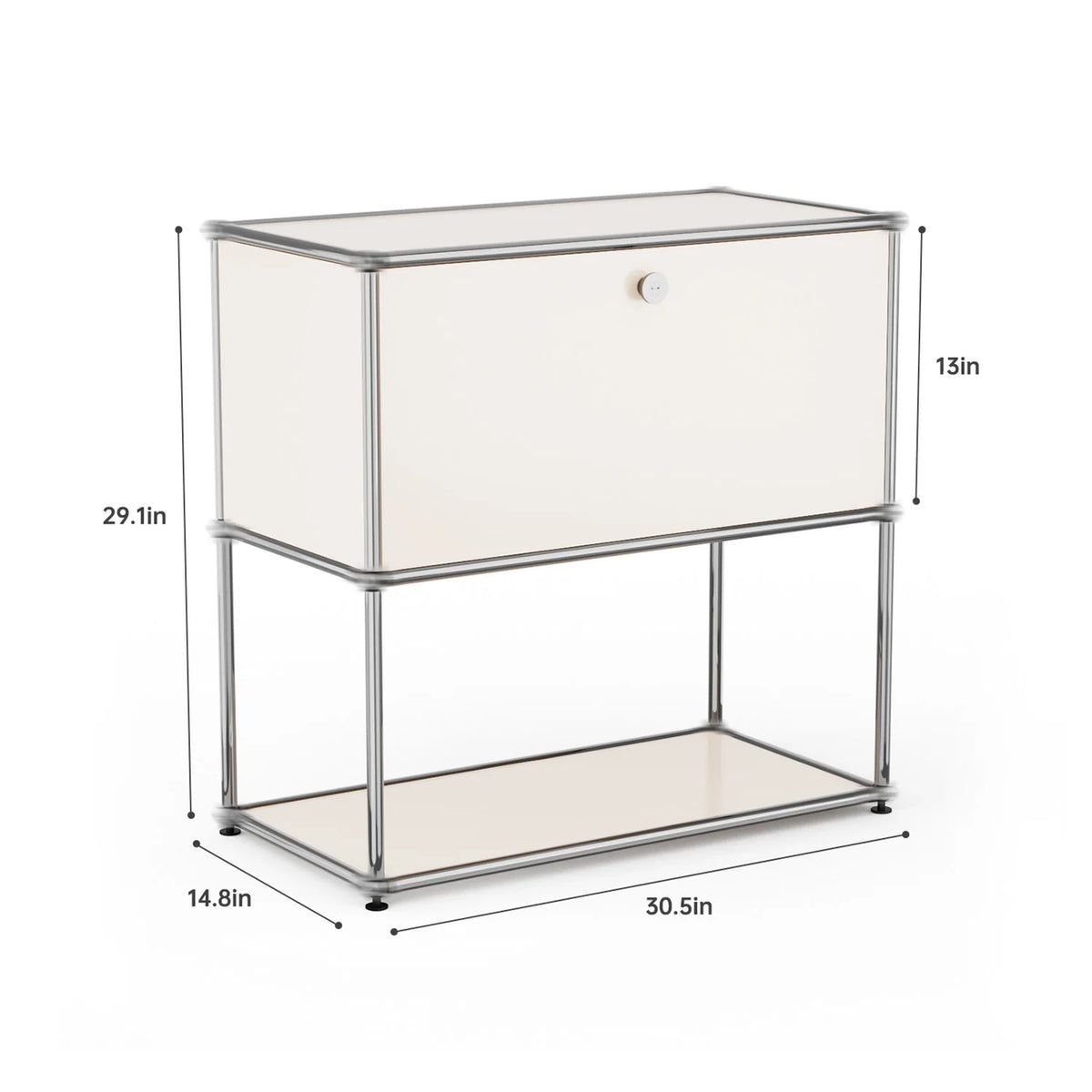 Modern Stainless Metal Storage Cabinet For Home Office Organization