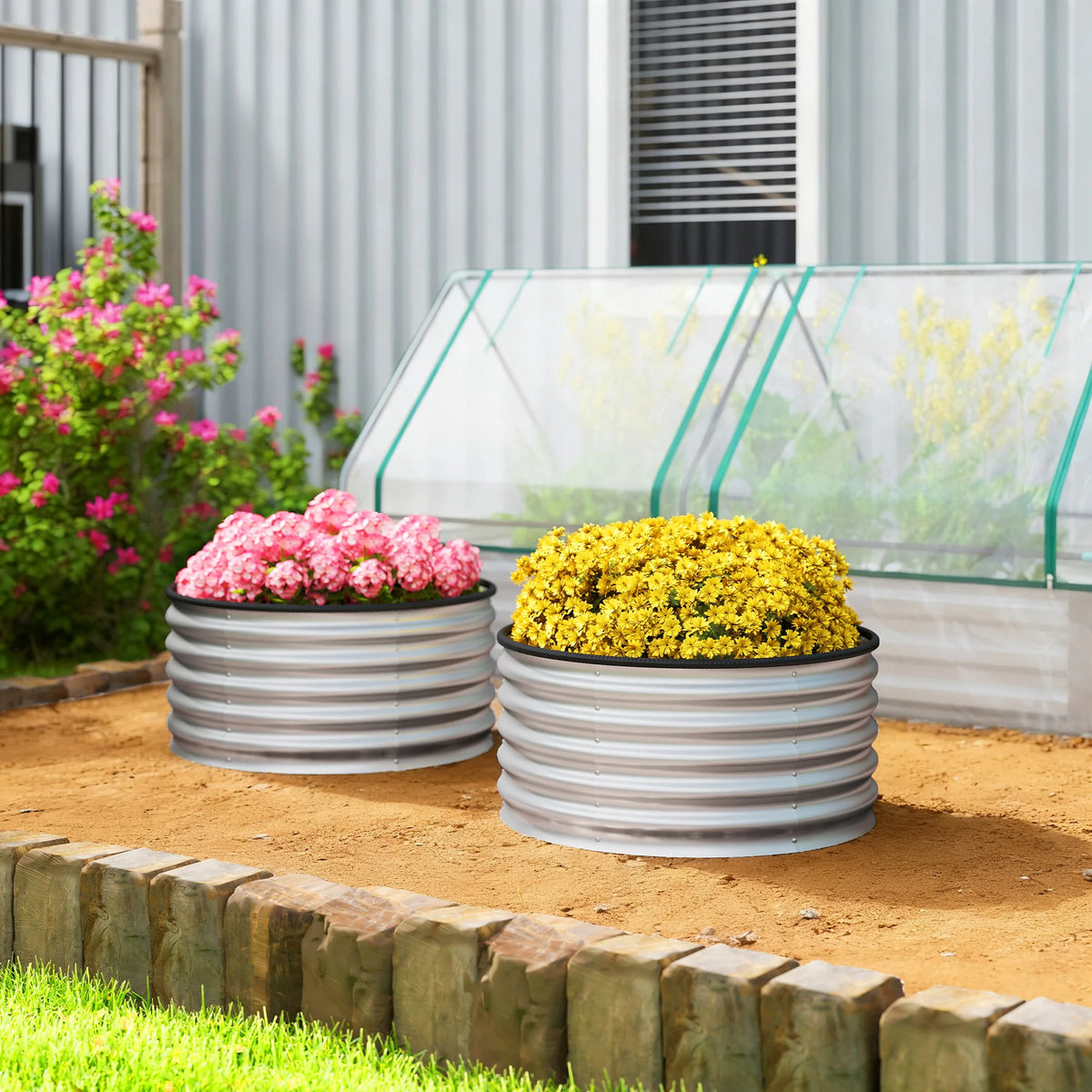 Rust Resistant Galvanized Steel Raised Garden Planter