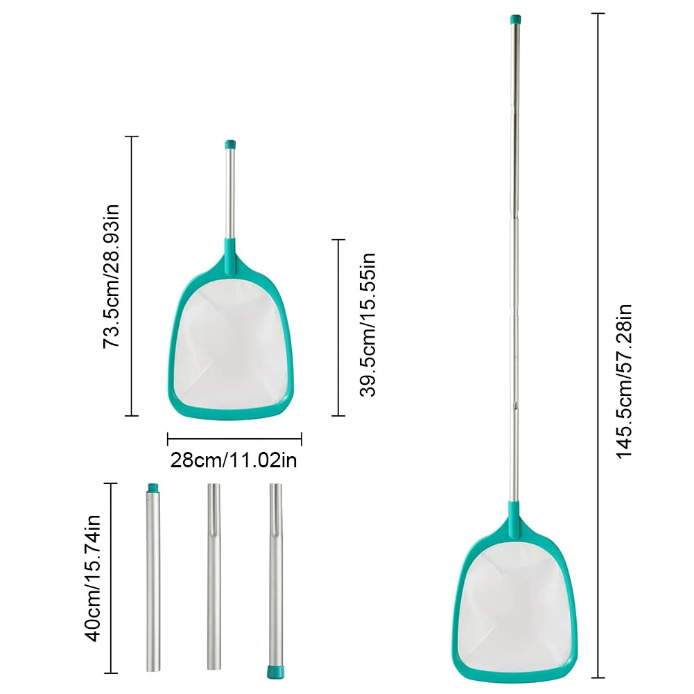 Swimming Pool Skimmer Net With Ultra Fine Mesh Pole