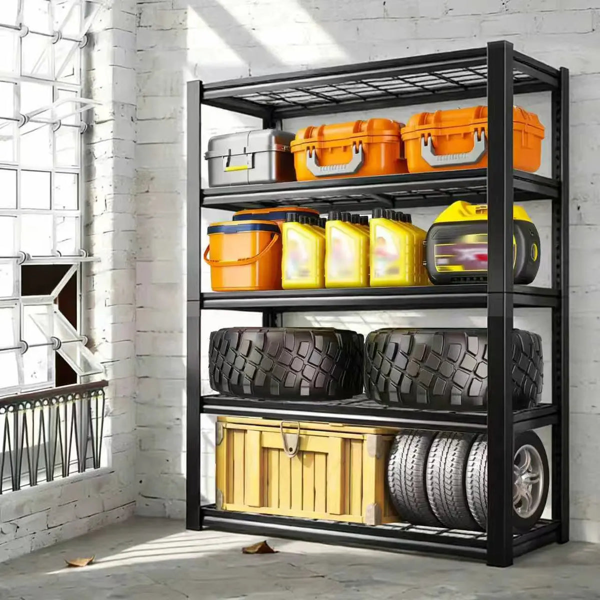 Heavy Duty 72 Inch Adjustable Metal Shelving Rack For Warehouse And Home