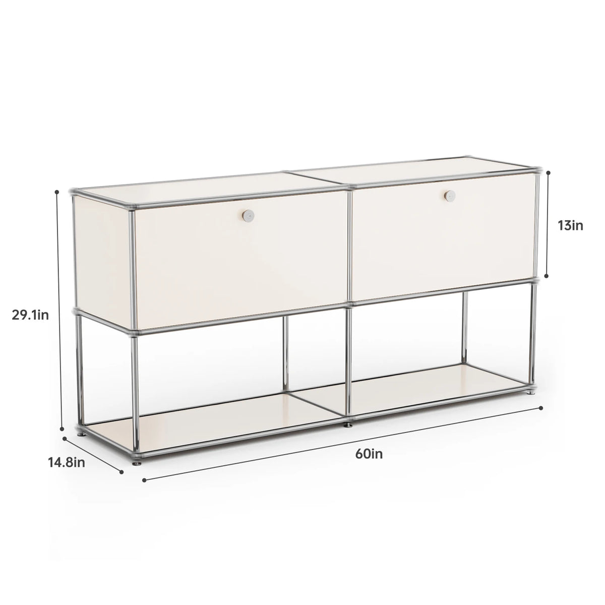 Modern Stainless Metal Storage Cabinet For Home Office Organization