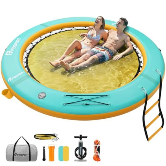 Premium Round Floating Ring With Cupholder For Lake Swimming