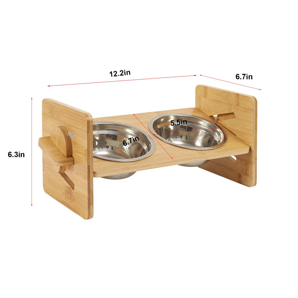 Elevated Dog Bowls Promote Optimal Digestion With Premium Adjustable Stand