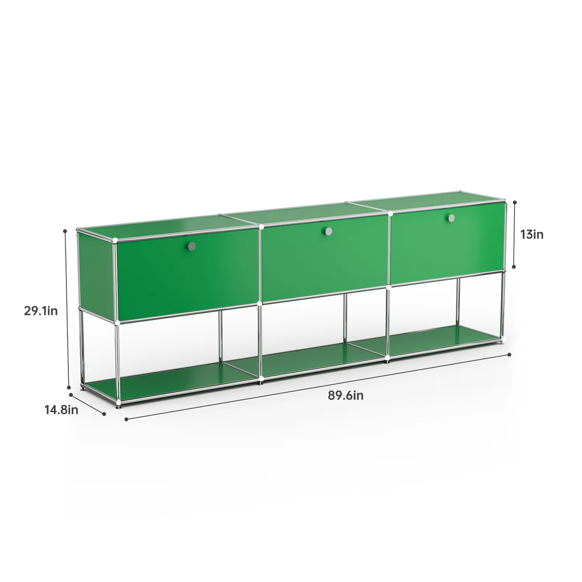 Modern Stainless Metal Storage Cabinet For Home Office Organization