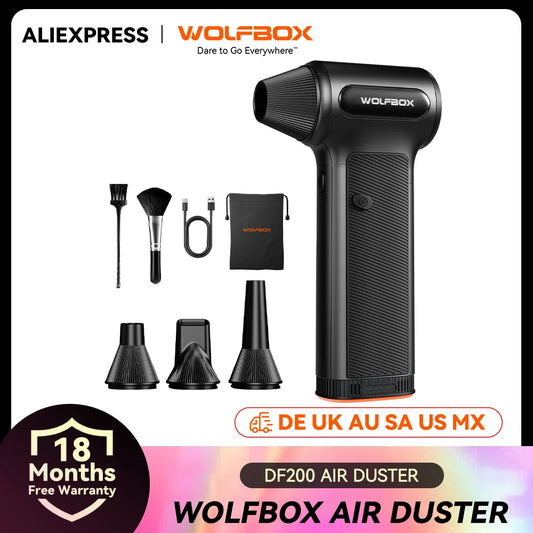 Wolfbox Powerful Wireless Air Duster For Car And Home Use
