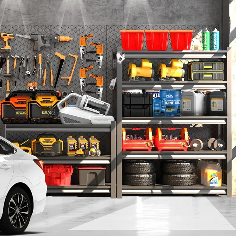 Heavy Duty Metal Garage Shelving Unit With Adjustable Layers