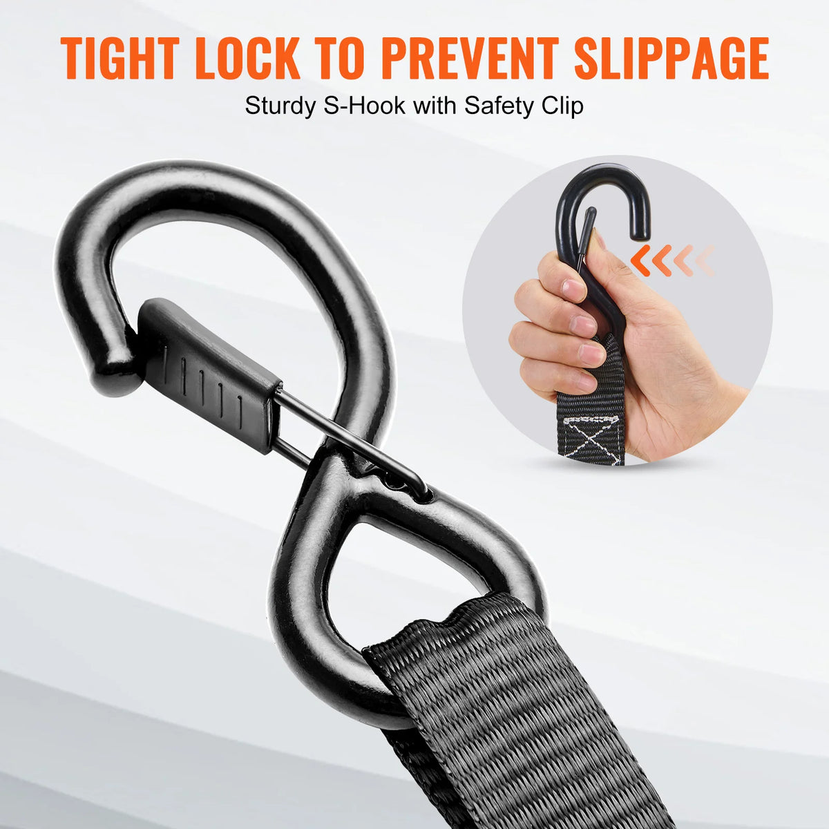 SucceBuy Ratchet Cargo Tie Down Straps With Padded Handles