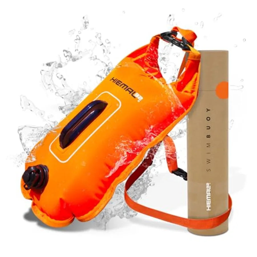 Open Water Swim Buoy With Waterproof Dry Bag And Visibility