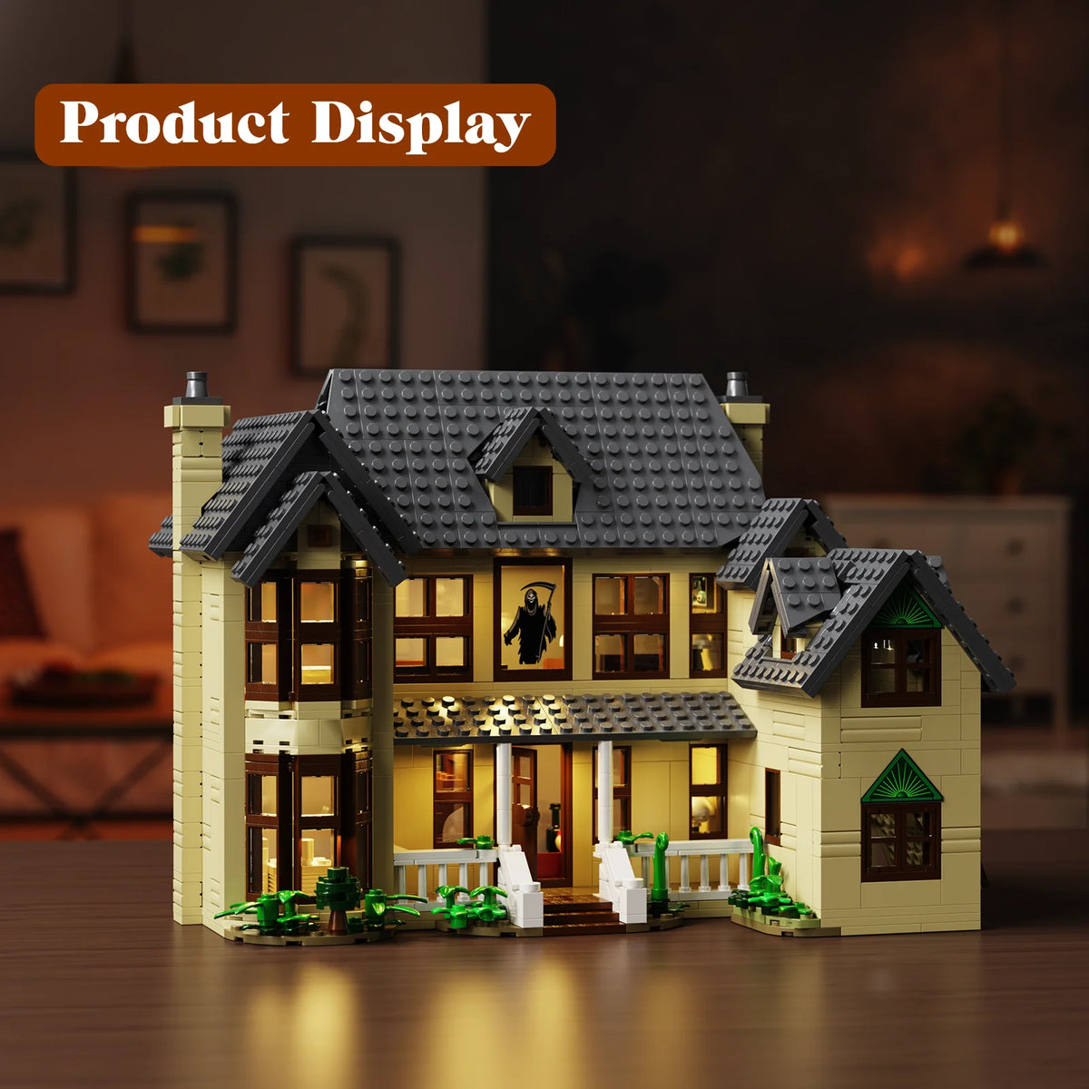Horror House Building Blocks Set Haunted Movie Halloween Decor