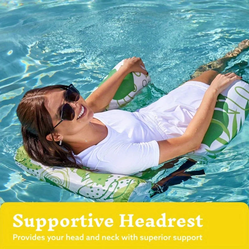 Joyfy Tropical Leaves Inflatable Pool Float Lounge Chair