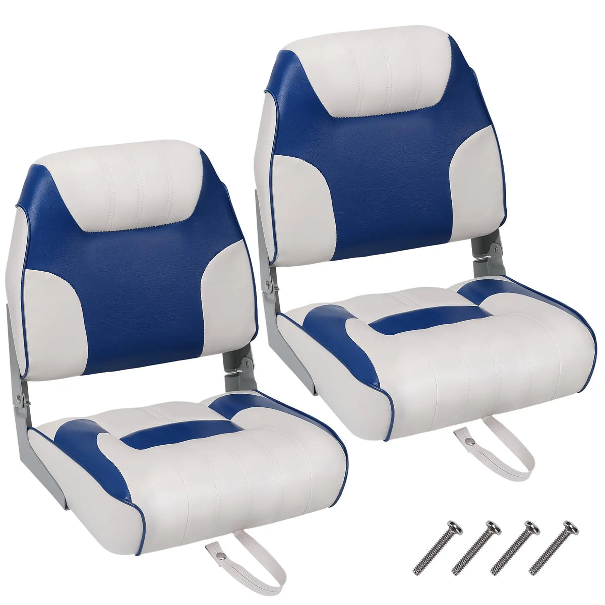 Fold Down Fishing Boat Seat With Thick Padding And Screws