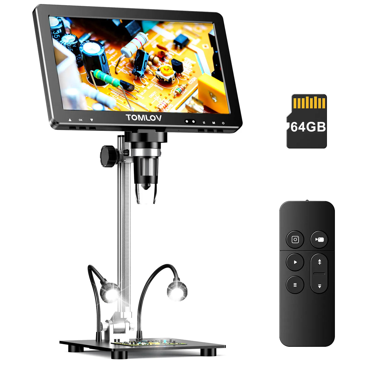 DM9 Max Digital Microscope With LCD Screen For Soldering And Inspection