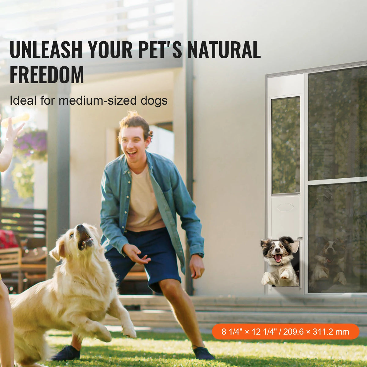 Succebuy Premium Adjustable Dog Door For Sliding Glass
