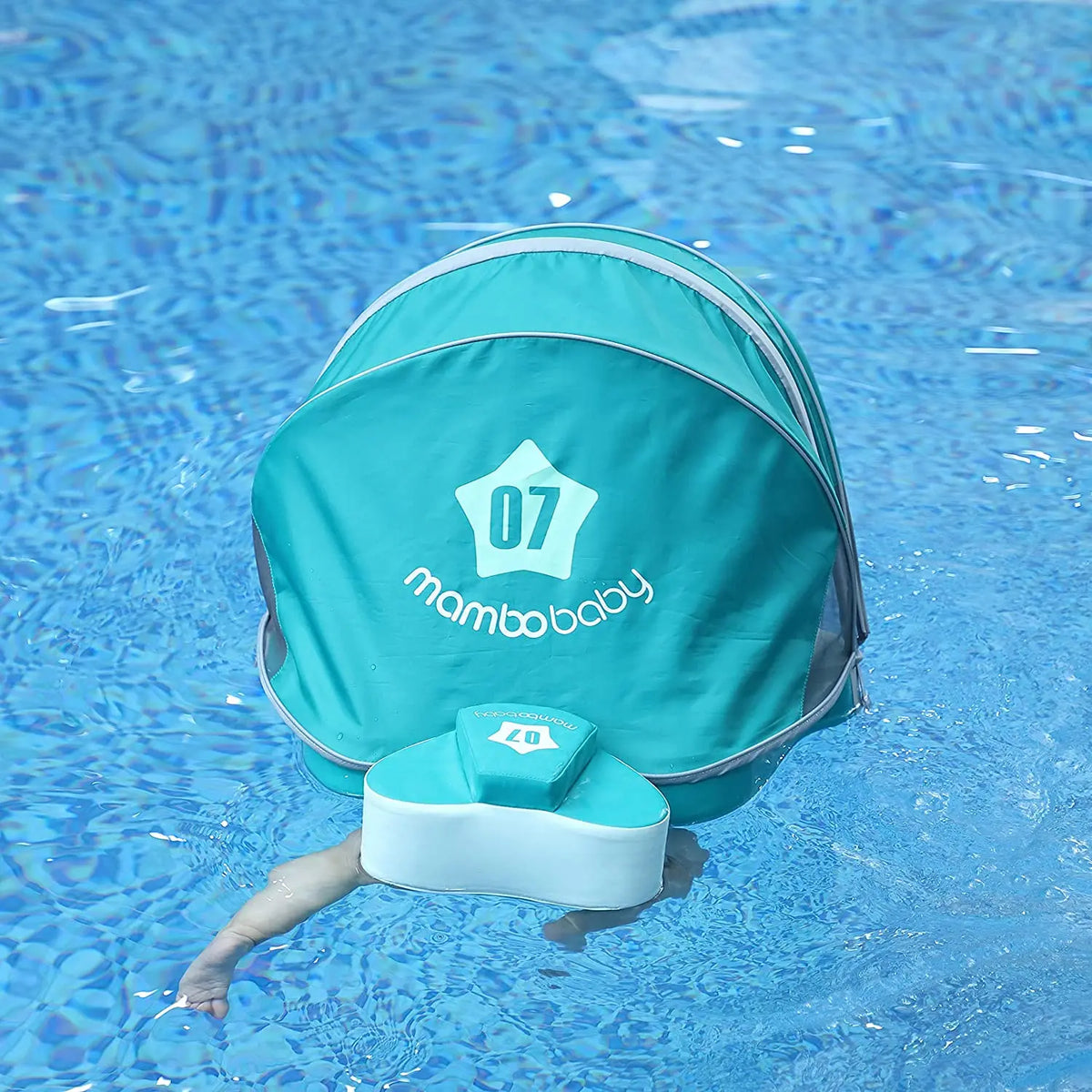 Heccei Airplane Baby Pool Float With Sun Canopy And Handle