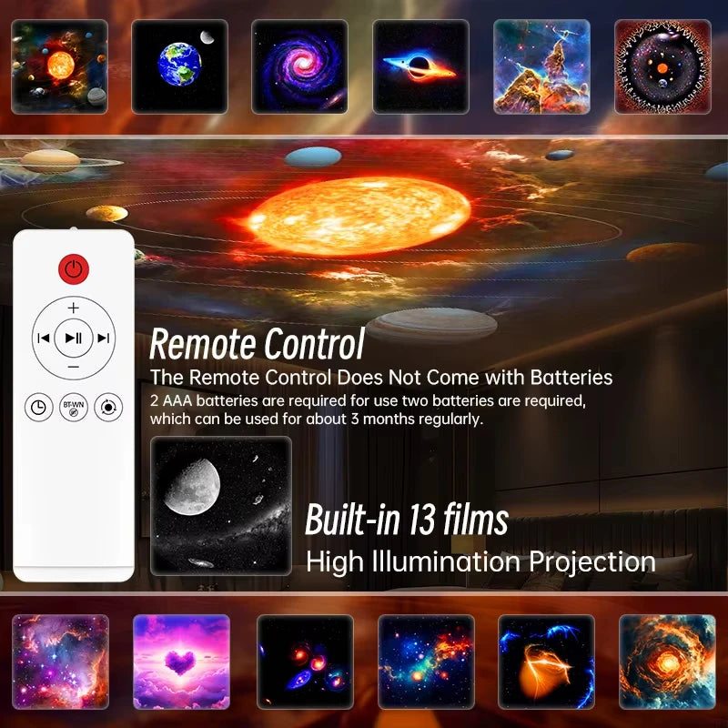 Ausyle Galaxy Star Projector Ambient Ceiling Night Light
