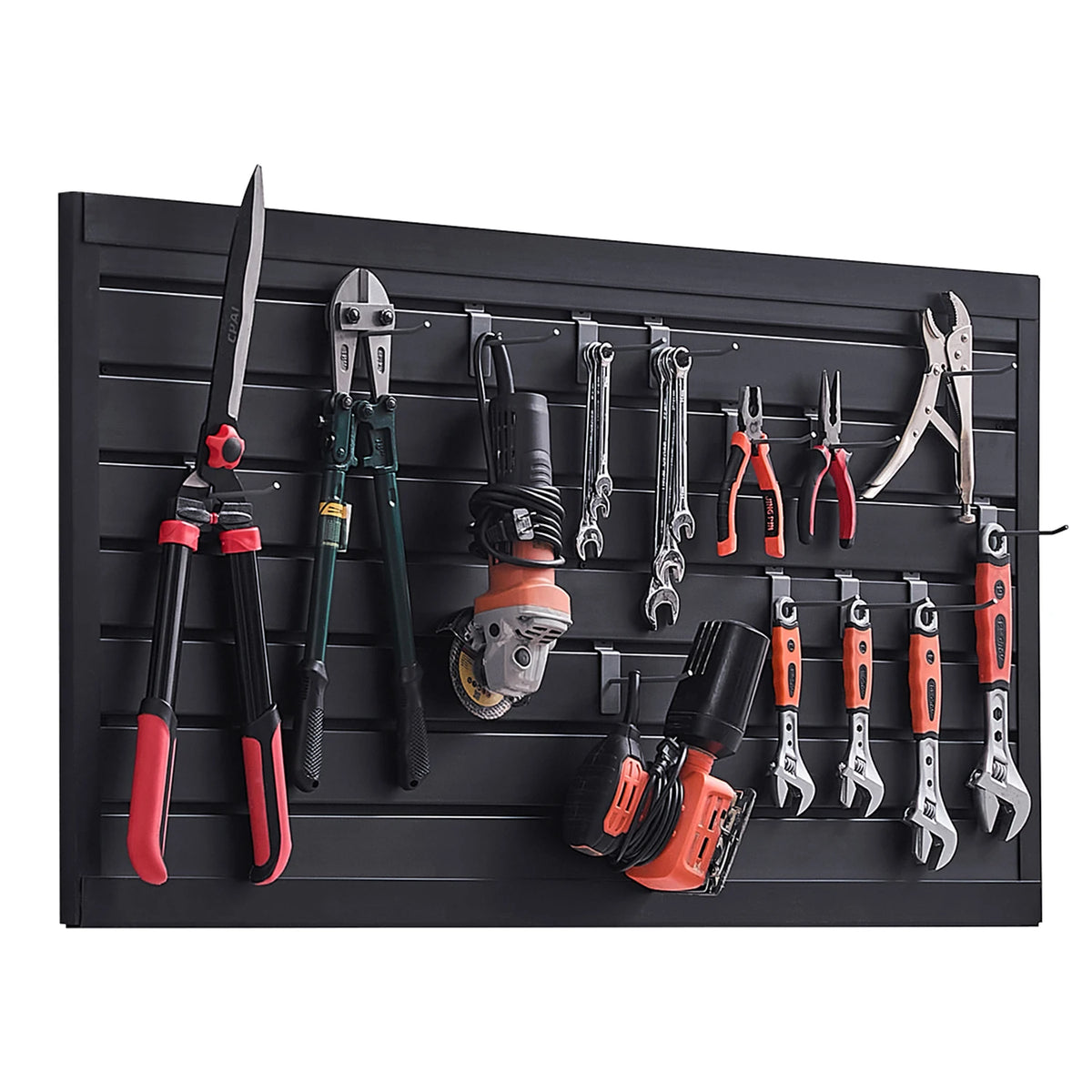 SucceBuy PVC Slat Wall Panels For Garage Storage Solutions