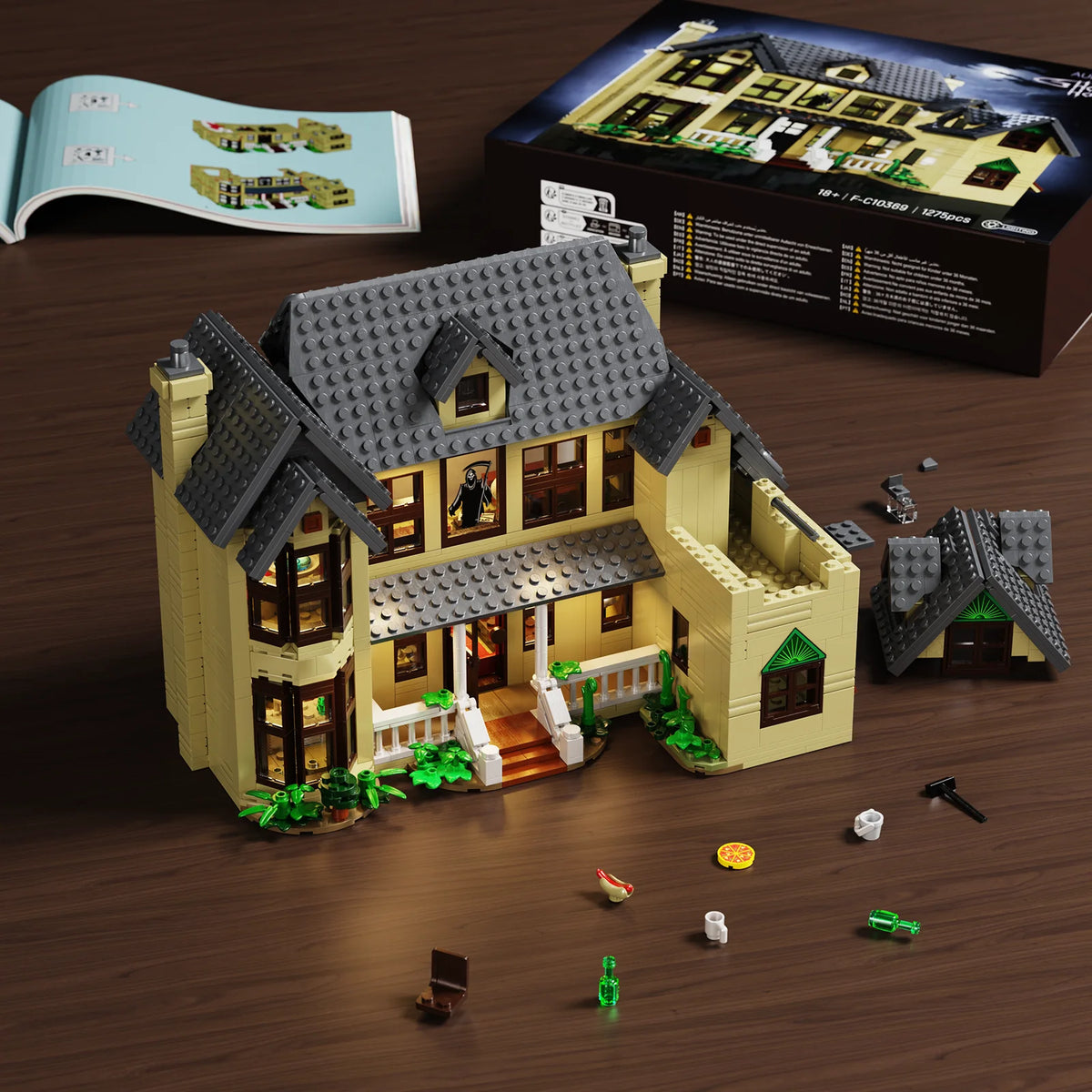Horror House Building Blocks Set Haunted Movie Halloween Decor