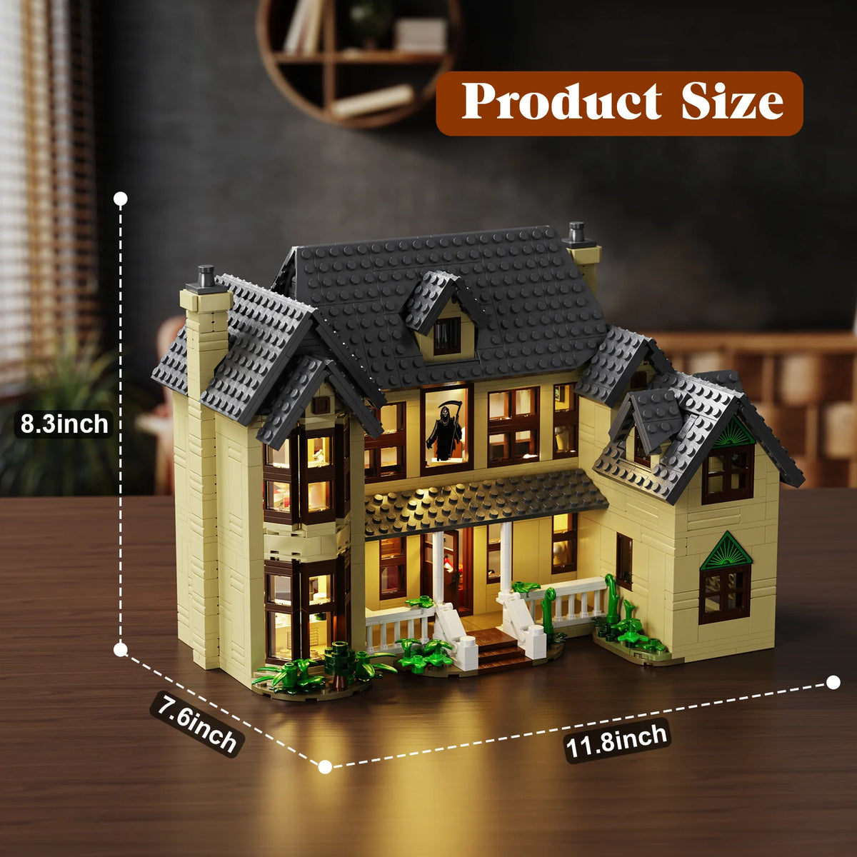 Horror House Building Blocks Set Haunted Movie Halloween Decor