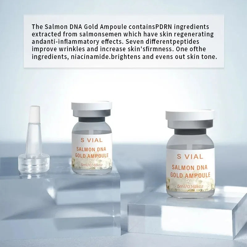 Face Salmon DNA Gold Ampoule Skin Booster Serum Kit