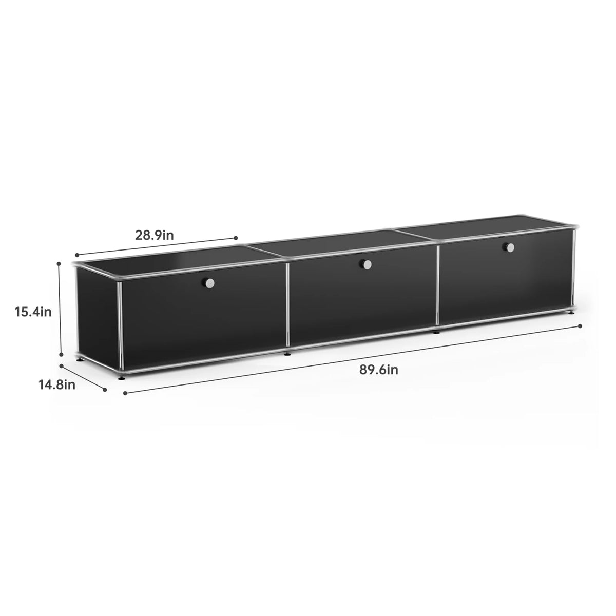 Modern Stainless Metal Storage Cabinet For Home Office Organization