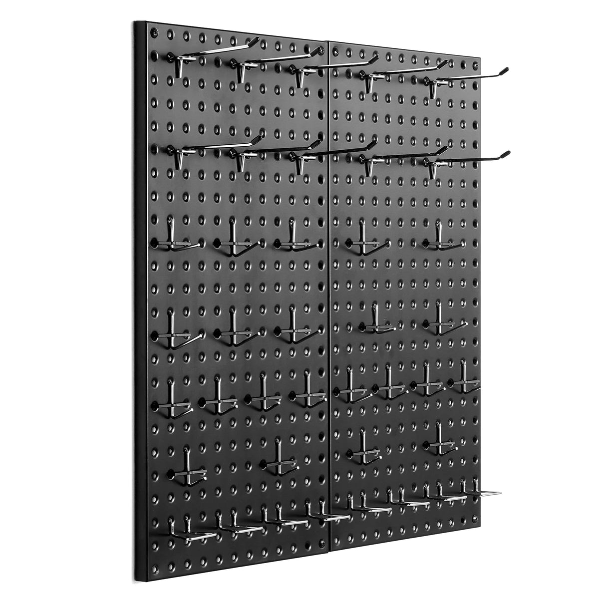 Succebuy Metal Pegboard Wall Organizer With Hooks For Garage