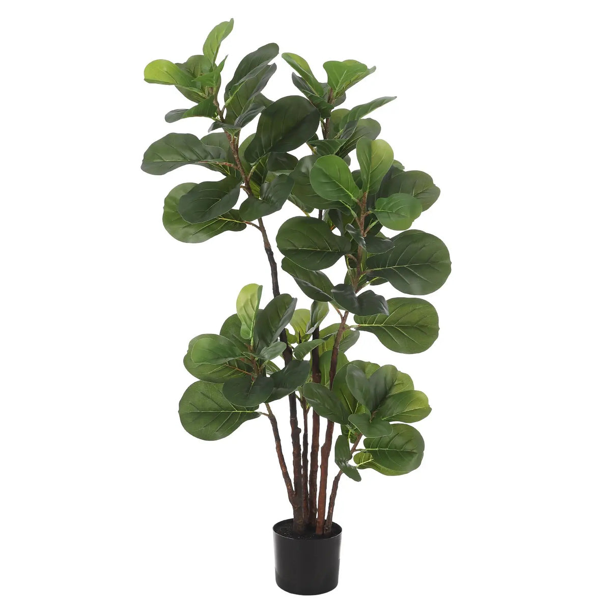 Lifelike 4ft Artificial Fiddle Leaf Fig Tree Indoors