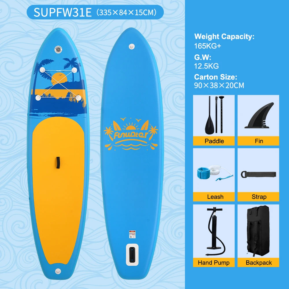 Funwater Inflatable Paddle Board Stand Up Surfboard With Accessories