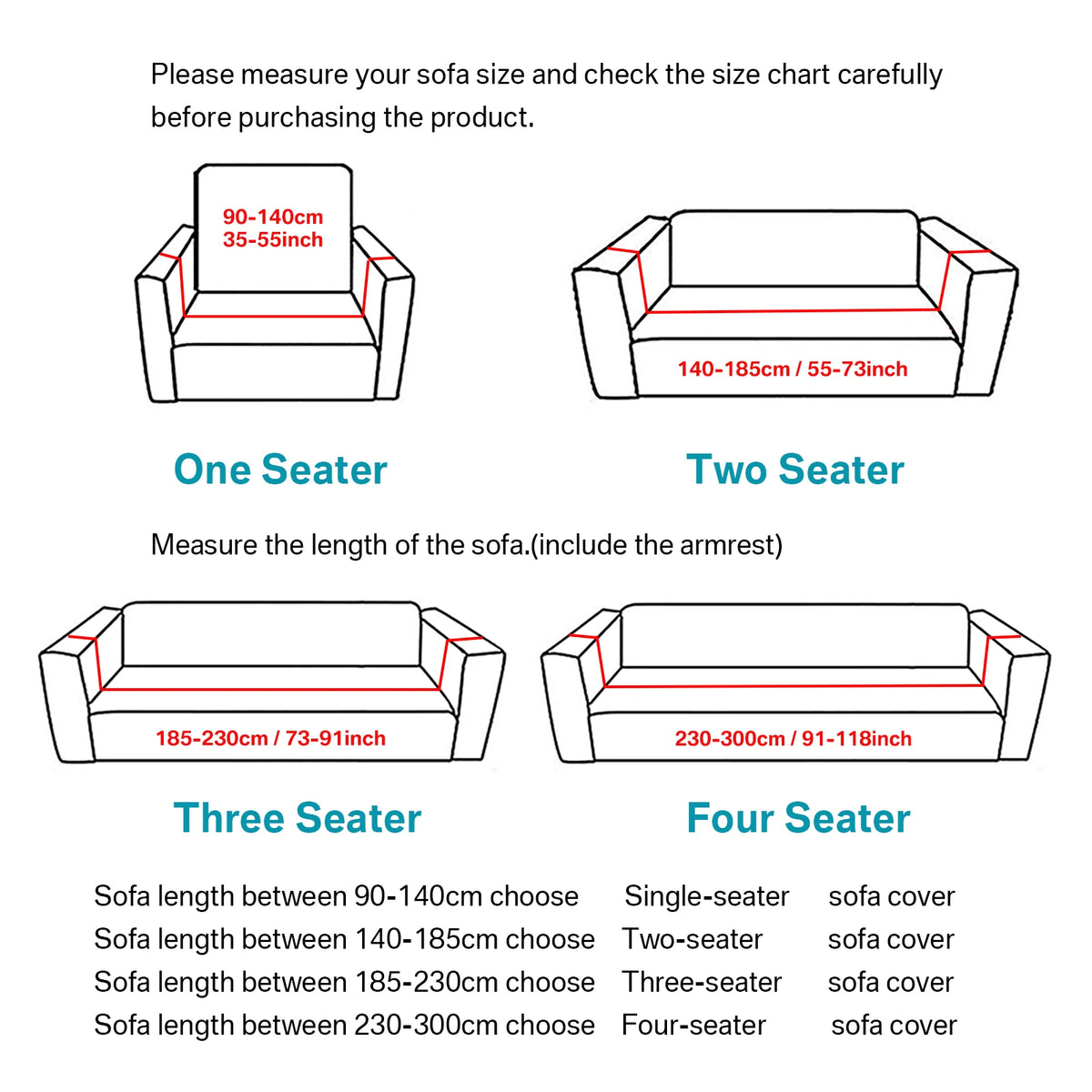 Joccun Stretch Couch Cover Slipcover Washable Furniture Protector