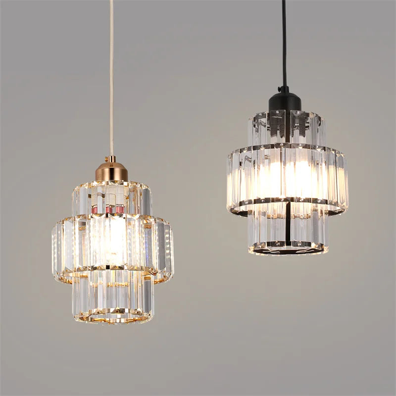GreeLustr Modern Crystal Pendant Indoor Ceiling Lamp