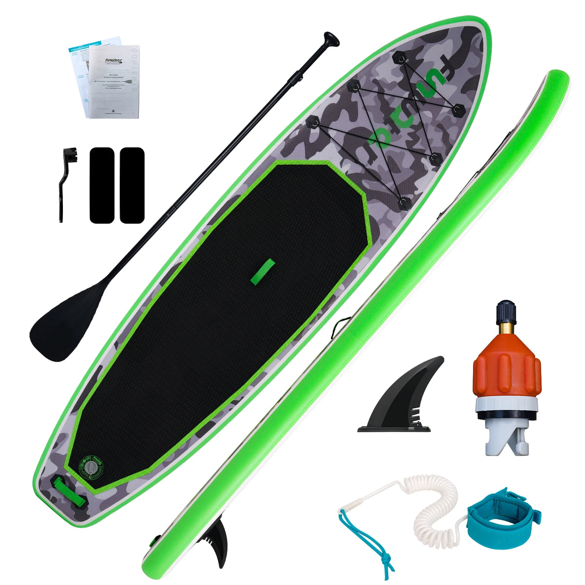Funwater Inflatable Paddle Board Stand Up Surfboard With Accessories