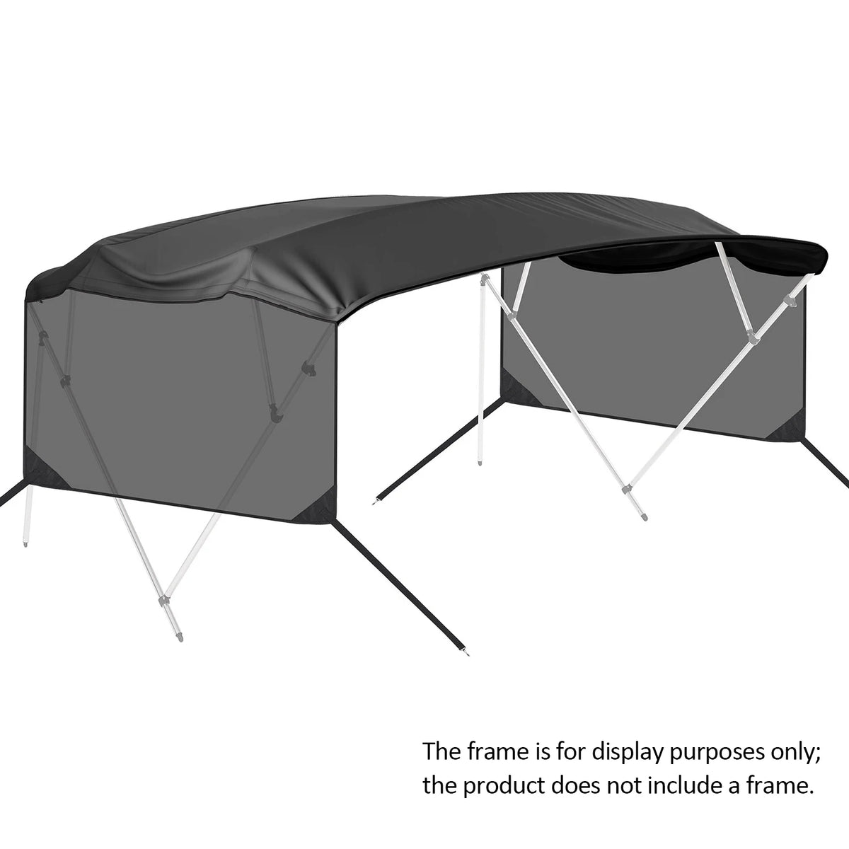HiMISS 600D Marine Grade Replacement Canvas 4 Bow Bimini Top