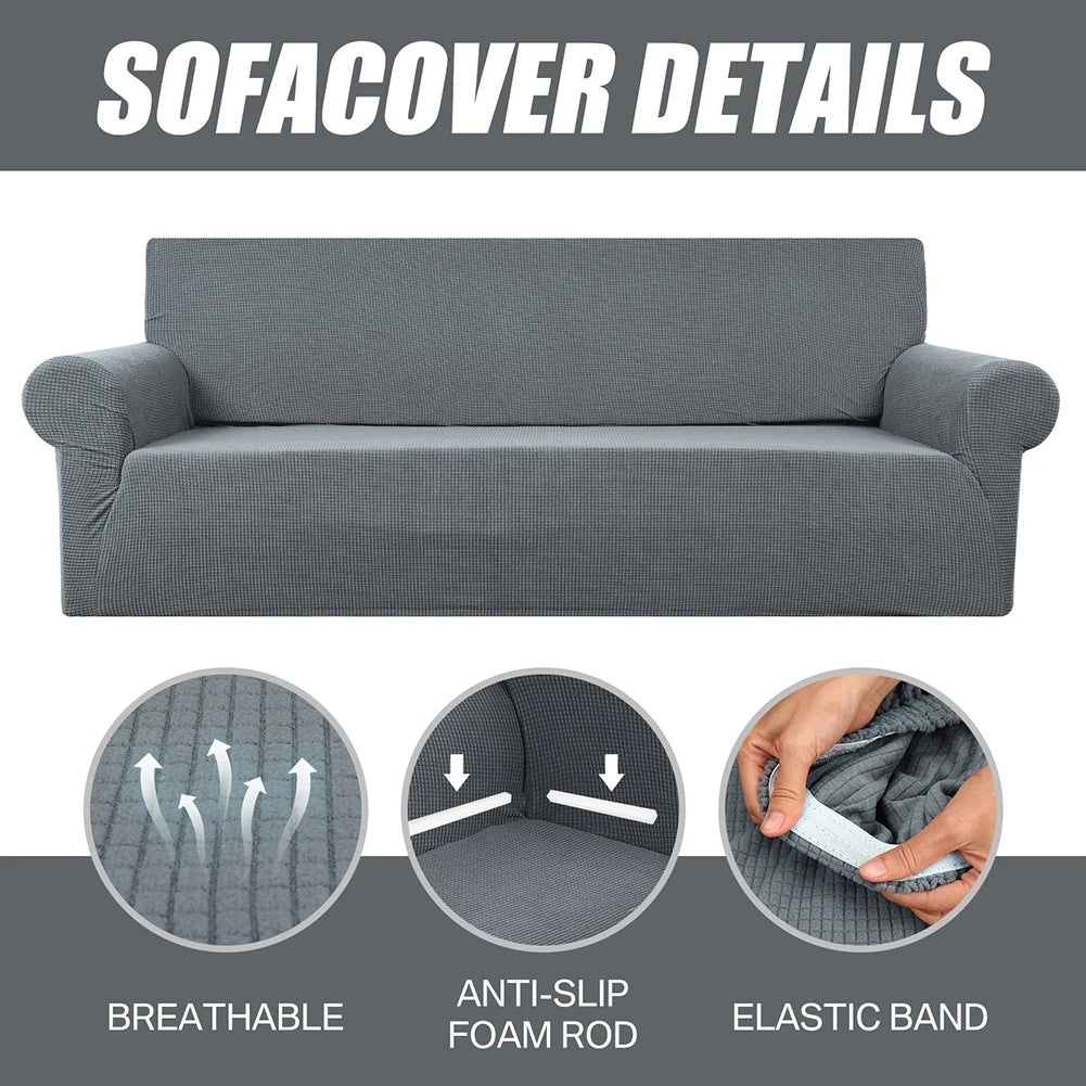 Stretch Jacquard Couch Cover Washable Pet Friendly Furniture Protector