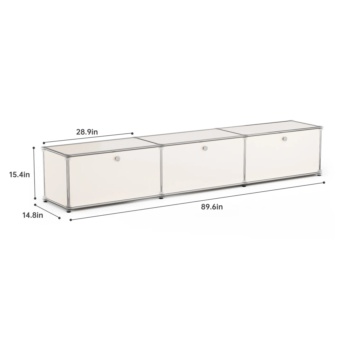 Modern Stainless Metal Storage Cabinet For Home Office Organization