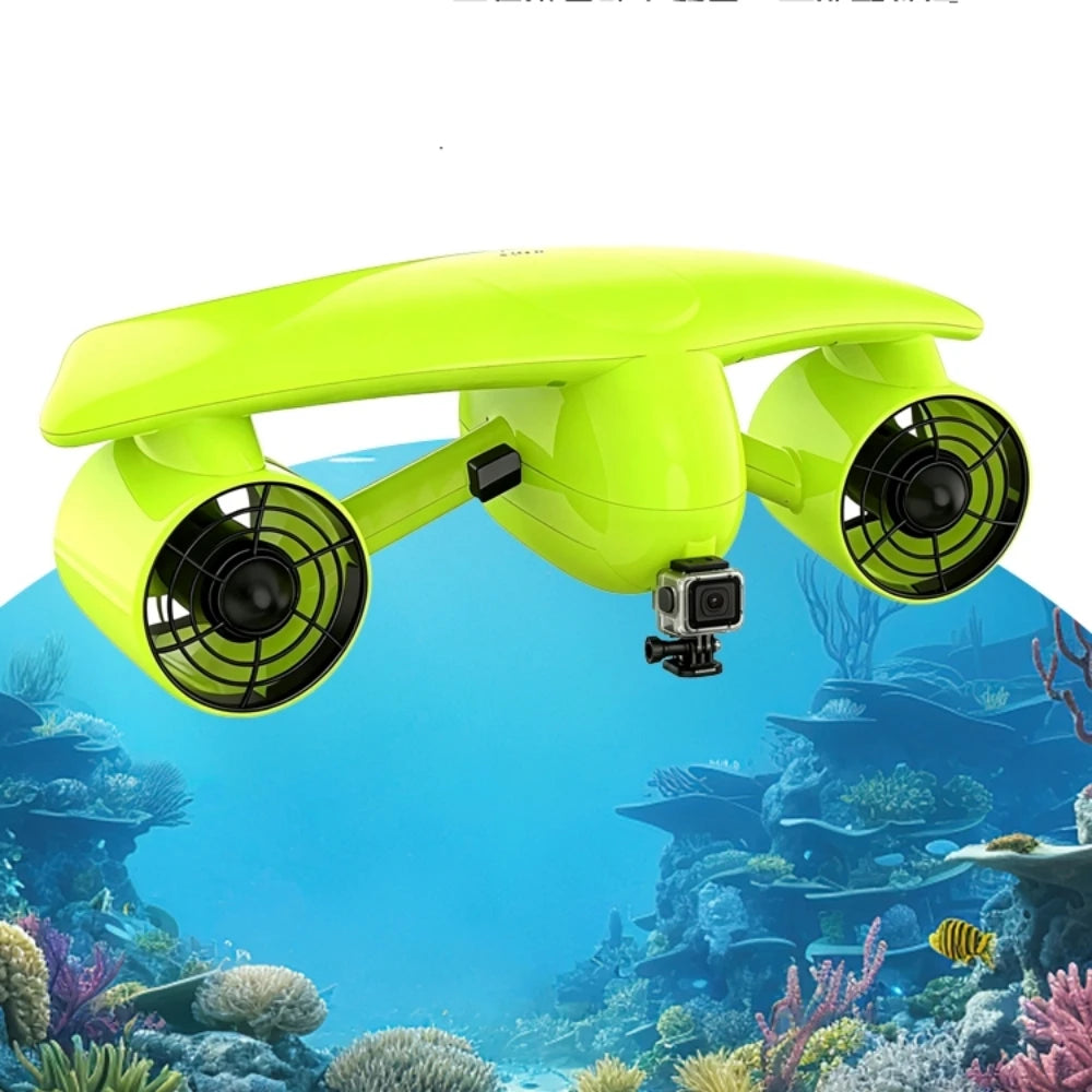 No Brand Dual Motor Ip68 Waterproof Underwater Scooter With Camera Mount