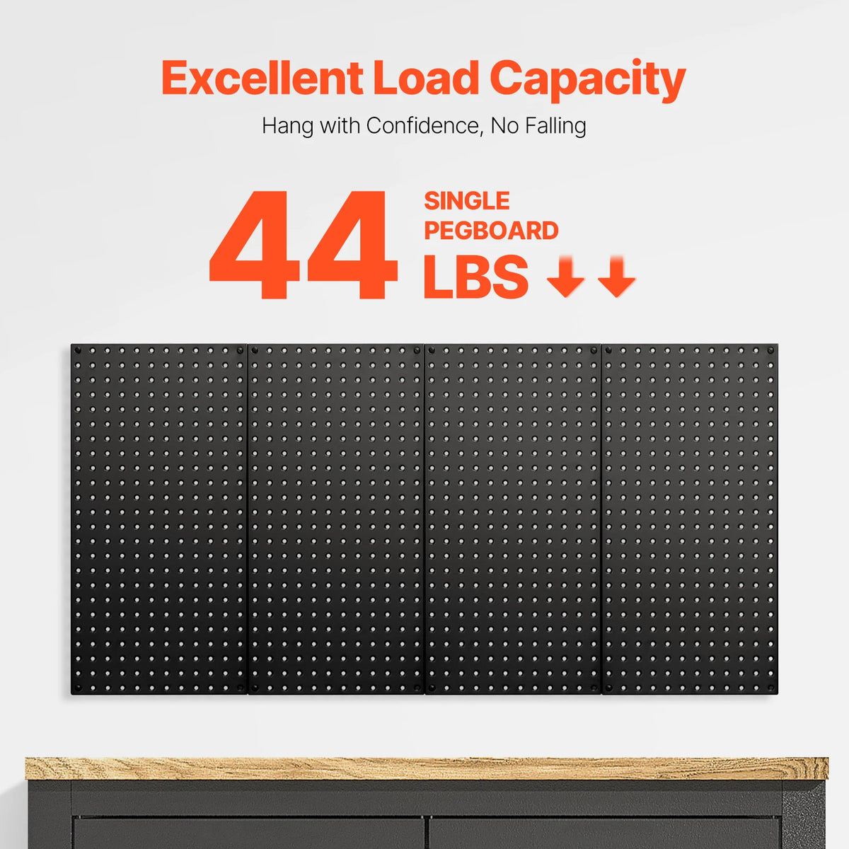 SucceBuy Steel Pegboard Wall Storage Panels For Garage Workshop