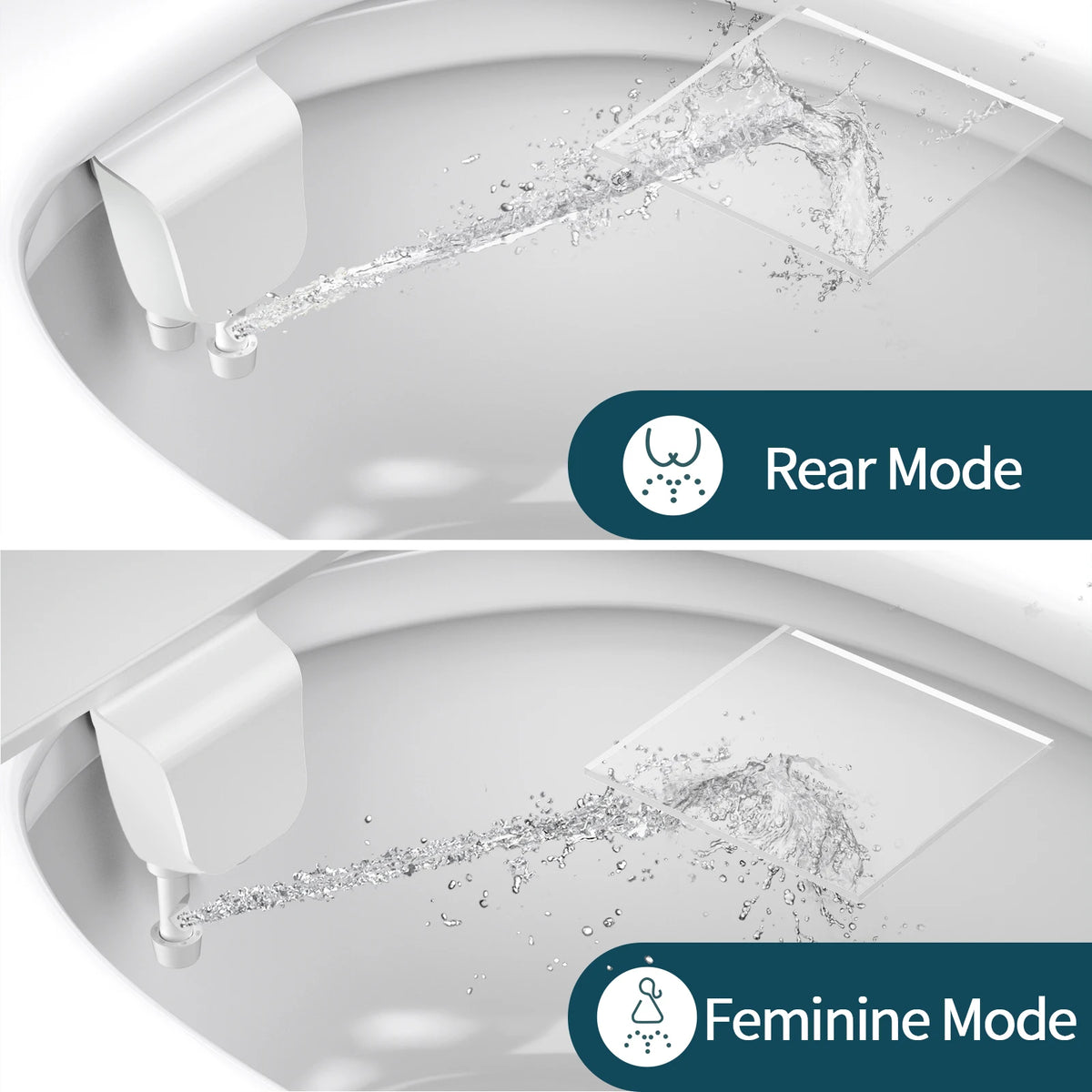 Samodra Upgraded Dual Nozzle Bidet For Gentle Clean Modern Home Hygiene