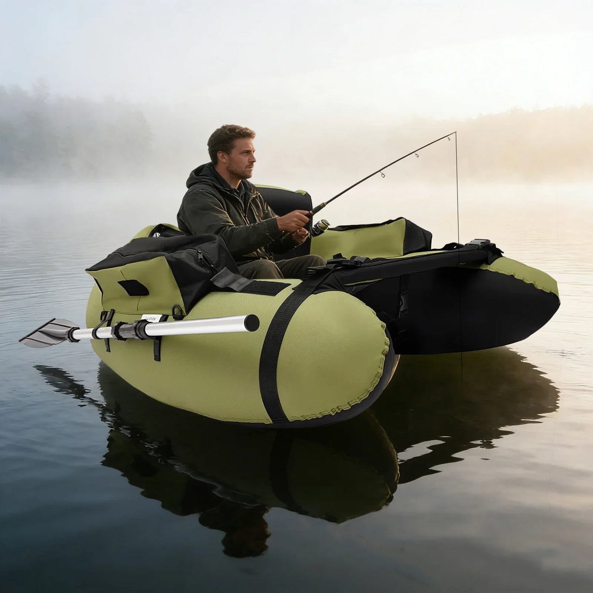 Waterproof Inflatable Fishing Boat With Hand Air Pump