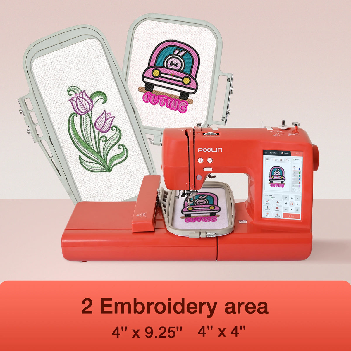 Computerized Embroidery Machine Smart Display For Beginners