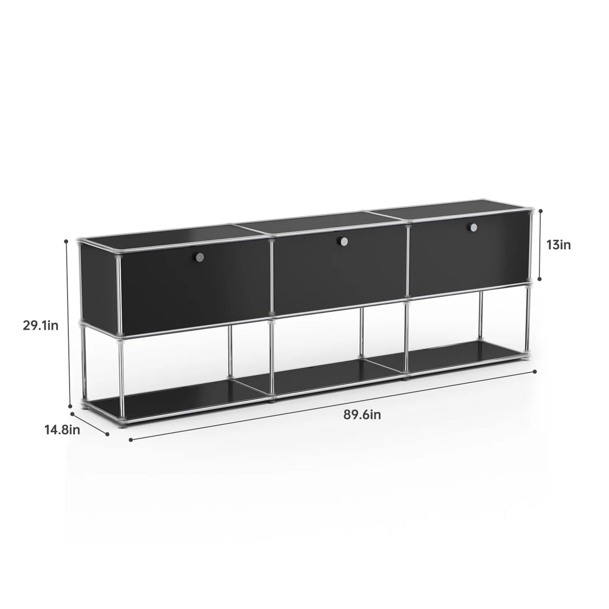 Modern Stainless Metal Storage Cabinet For Home Office Organization