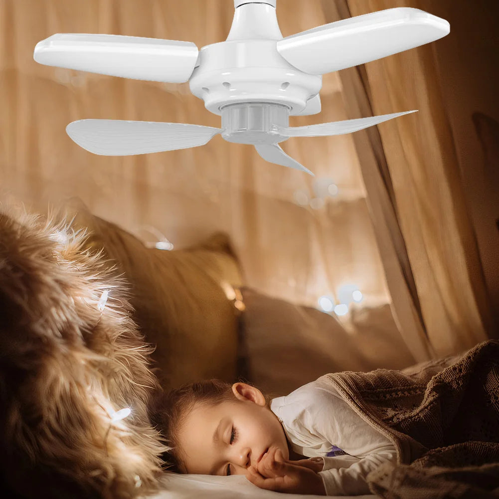 Sikiwind Modern Ceiling Fan With Led Light And Remote Control