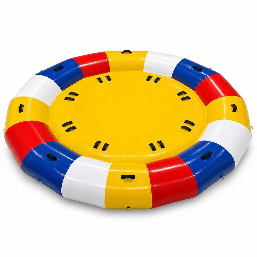 Heavy Duty Inflatable Disco Boat Party Float With Electric Pump
