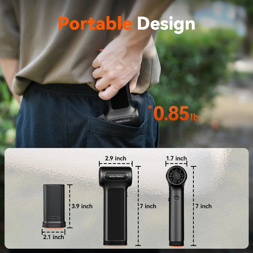 Wolfbox Powerful Wireless Air Duster For Car And Home Use
