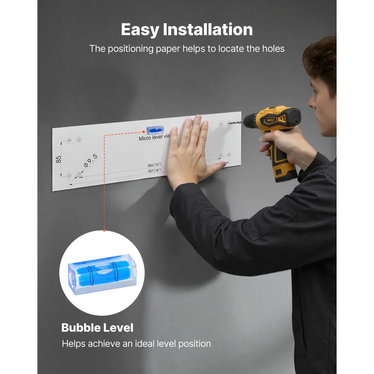 Succebuy Two Tier Wall Mounted Garage Steel Shelving Rack